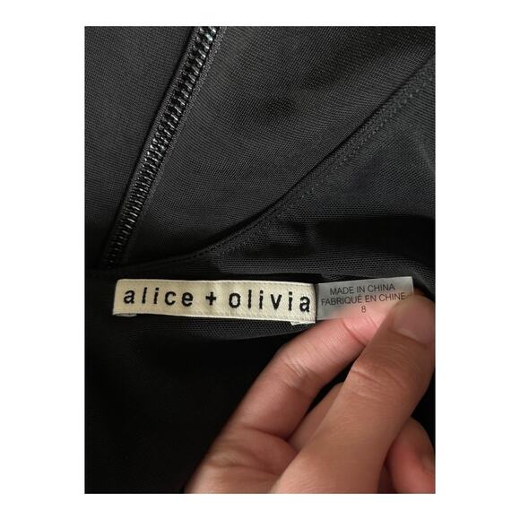 Alice + Olivia dress Kalena cut out max black size 8 - Picture 6 of 6